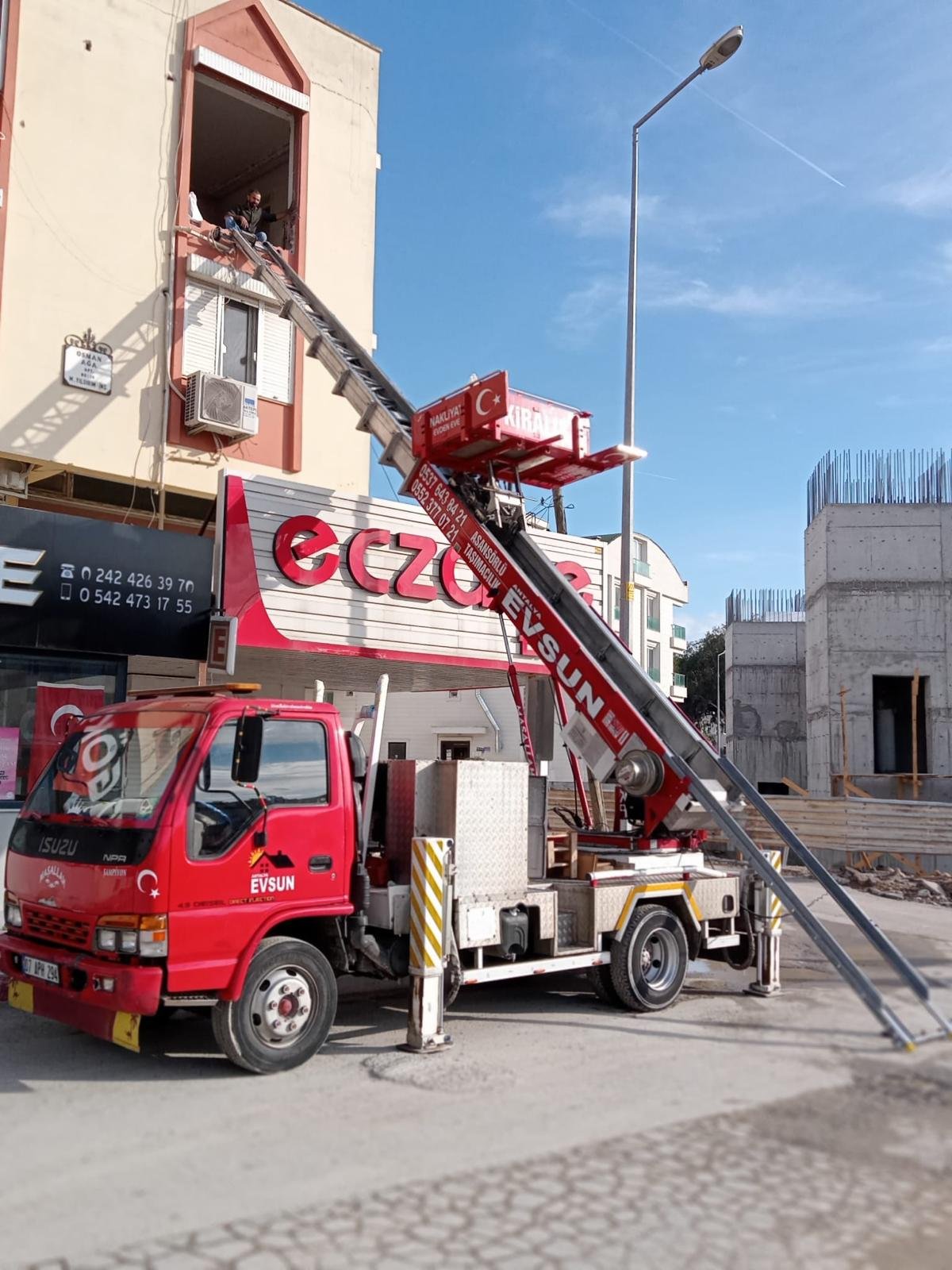 Evsun Nakliyat Özmal Dış Cephe Asansörü